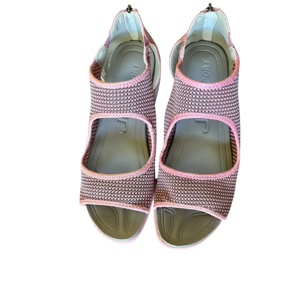 NWT JBU by Jambu Women’s Margot Memory Foam Comfort Sandals Blush Shake Size 11m